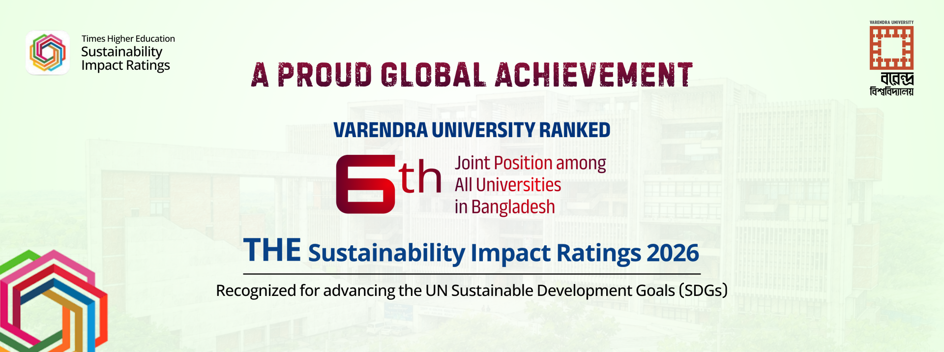 Varendra University Ranked